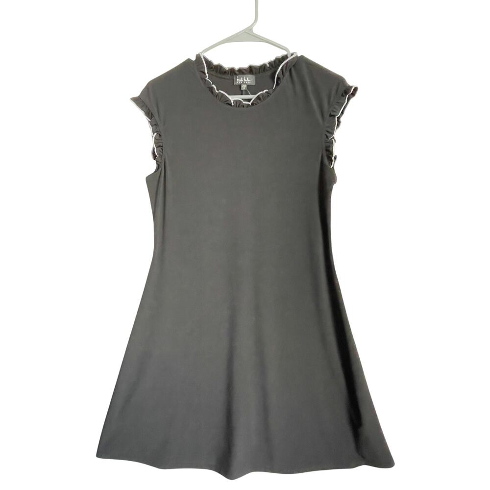 Nicole Miller New York Contrast Ruffle Cap Sleeve Dress NWT - Size M